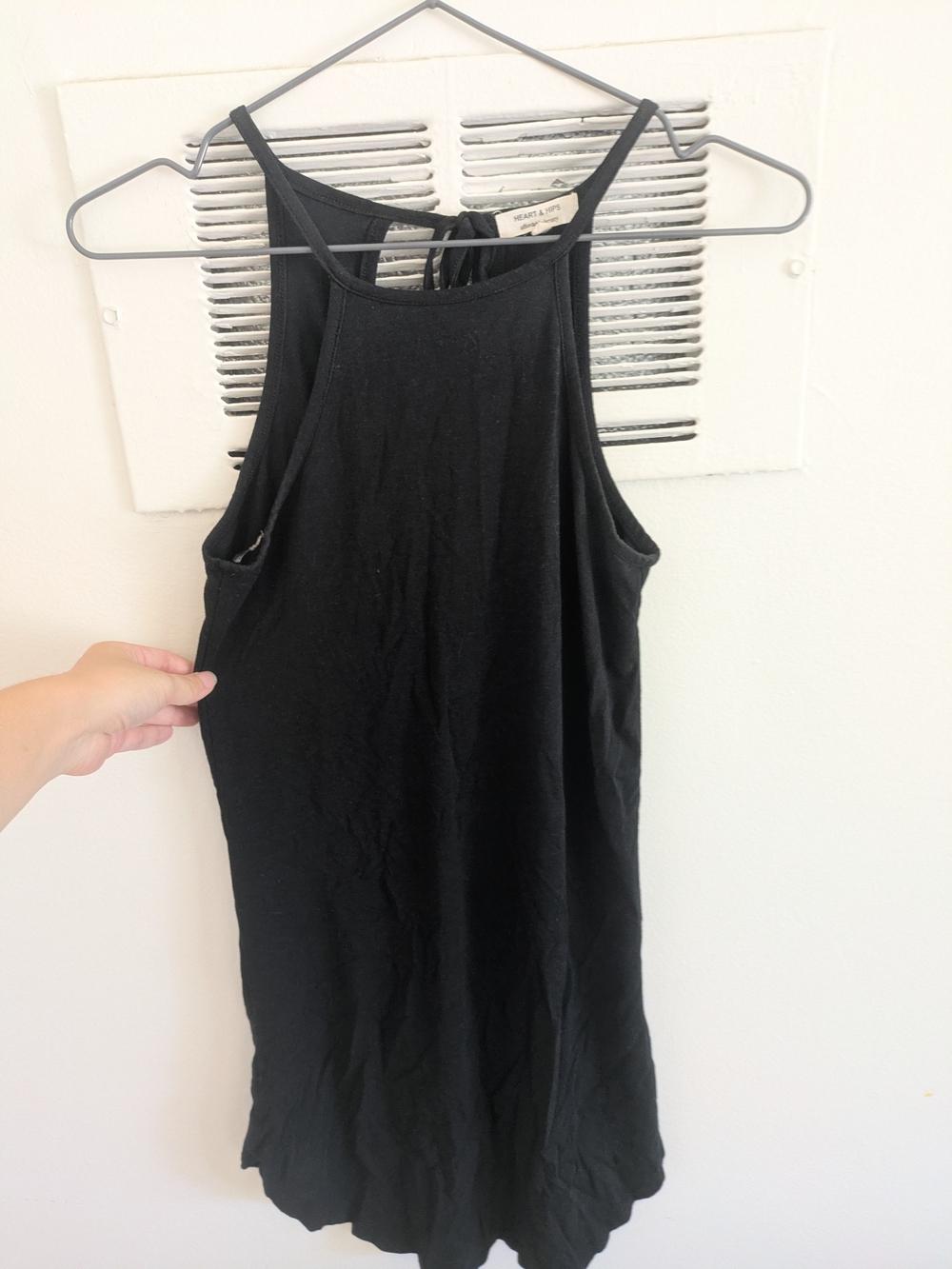 Black Halter Mini Dress